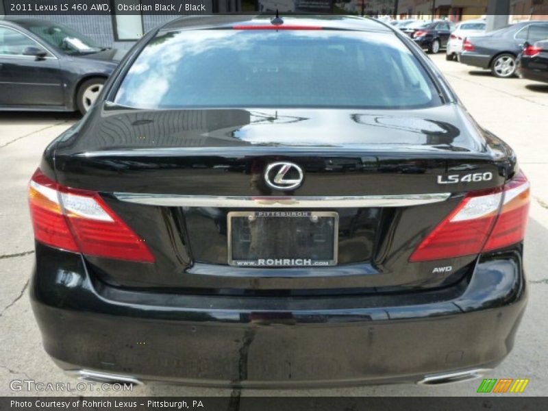 Obsidian Black / Black 2011 Lexus LS 460 AWD