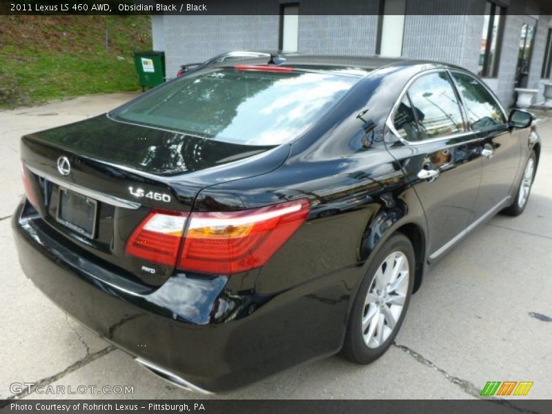 Obsidian Black / Black 2011 Lexus LS 460 AWD
