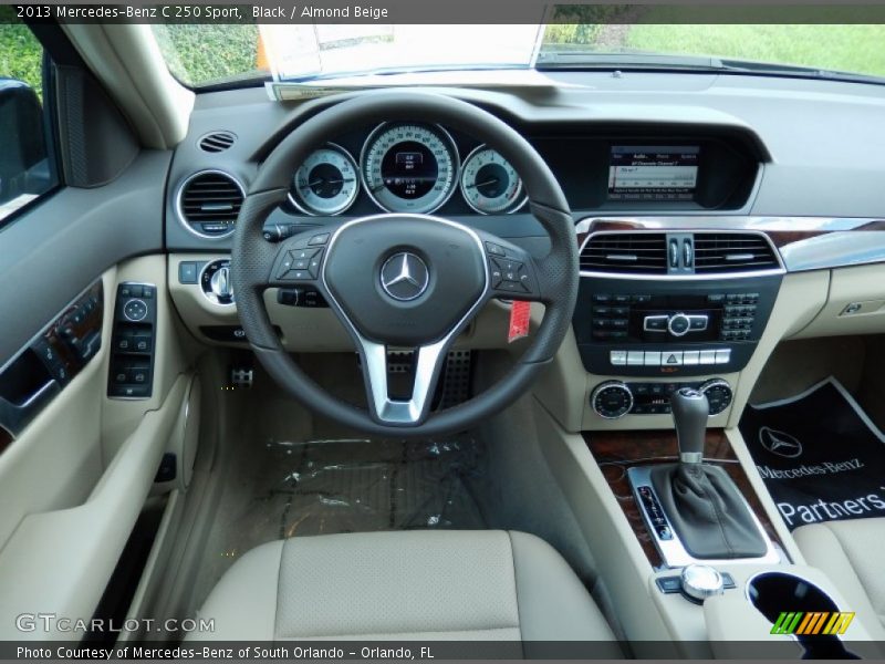 Black / Almond Beige 2013 Mercedes-Benz C 250 Sport
