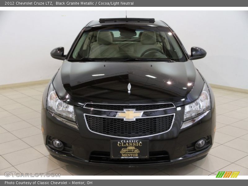 Black Granite Metallic / Cocoa/Light Neutral 2012 Chevrolet Cruze LTZ