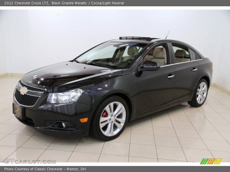 Black Granite Metallic / Cocoa/Light Neutral 2012 Chevrolet Cruze LTZ