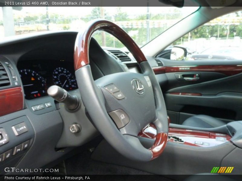 Obsidian Black / Black 2011 Lexus LS 460 AWD