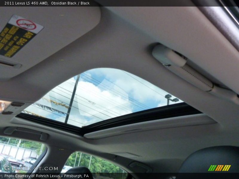 Obsidian Black / Black 2011 Lexus LS 460 AWD