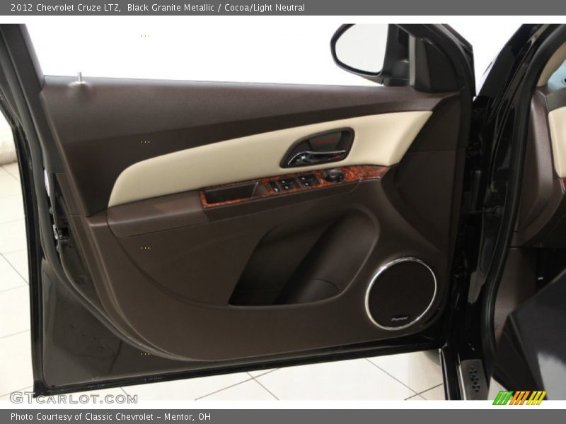 Black Granite Metallic / Cocoa/Light Neutral 2012 Chevrolet Cruze LTZ