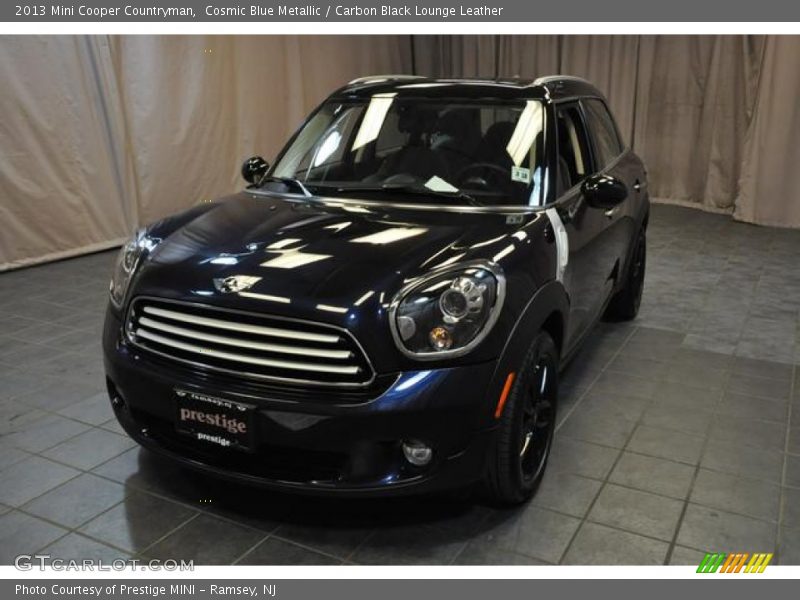 Cosmic Blue Metallic / Carbon Black Lounge Leather 2013 Mini Cooper Countryman