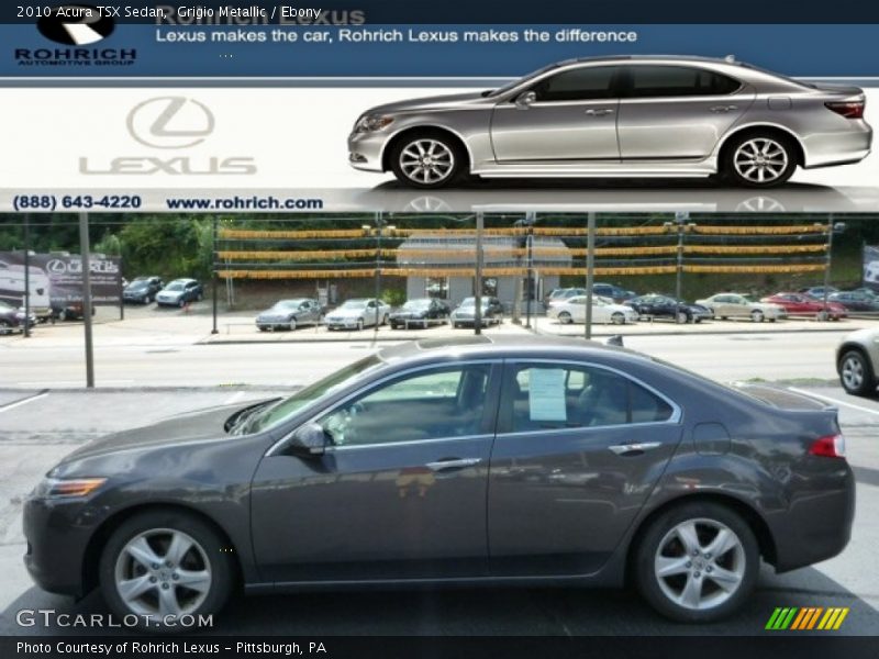 Grigio Metallic / Ebony 2010 Acura TSX Sedan