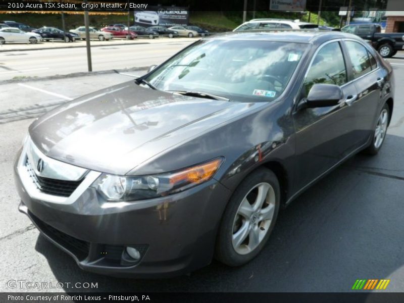 Grigio Metallic / Ebony 2010 Acura TSX Sedan