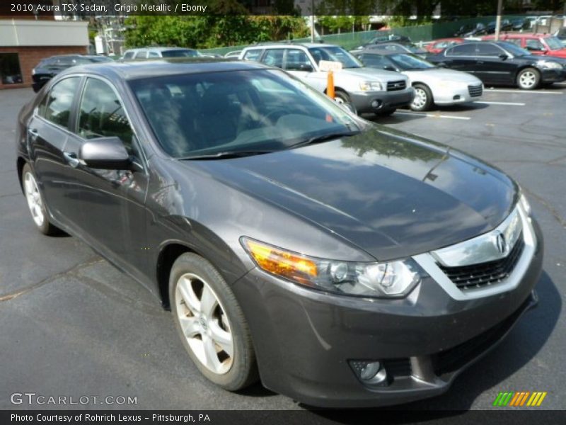 Grigio Metallic / Ebony 2010 Acura TSX Sedan