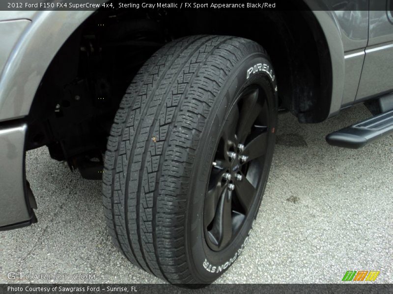 Sterling Gray Metallic / FX Sport Appearance Black/Red 2012 Ford F150 FX4 SuperCrew 4x4