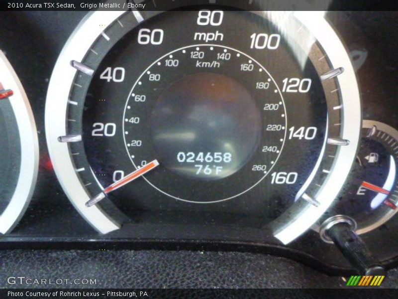 Grigio Metallic / Ebony 2010 Acura TSX Sedan