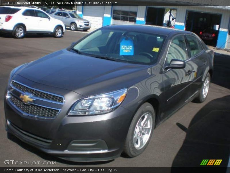 Taupe Gray Metallic / Jet Black/Titanium 2013 Chevrolet Malibu LS