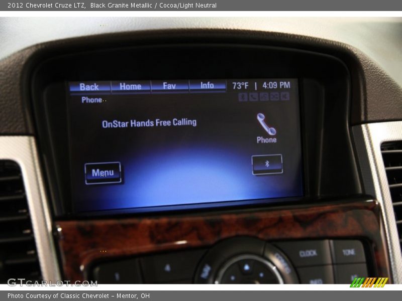 Black Granite Metallic / Cocoa/Light Neutral 2012 Chevrolet Cruze LTZ