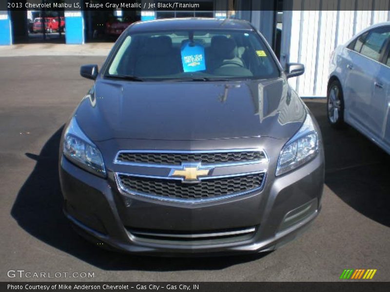 Taupe Gray Metallic / Jet Black/Titanium 2013 Chevrolet Malibu LS