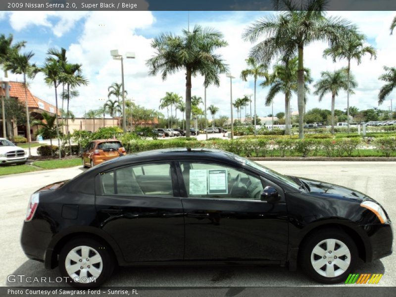 Super Black / Beige 2009 Nissan Sentra 2.0
