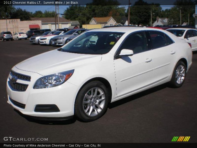 Summit White / Jet Black 2013 Chevrolet Malibu LT