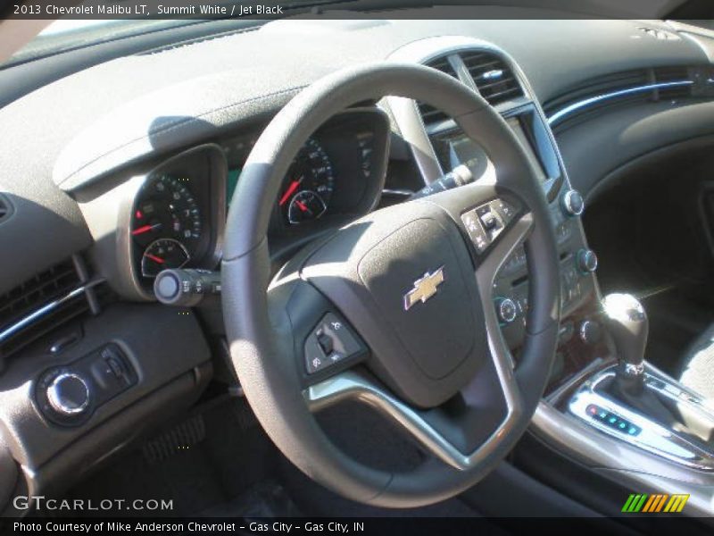 Summit White / Jet Black 2013 Chevrolet Malibu LT