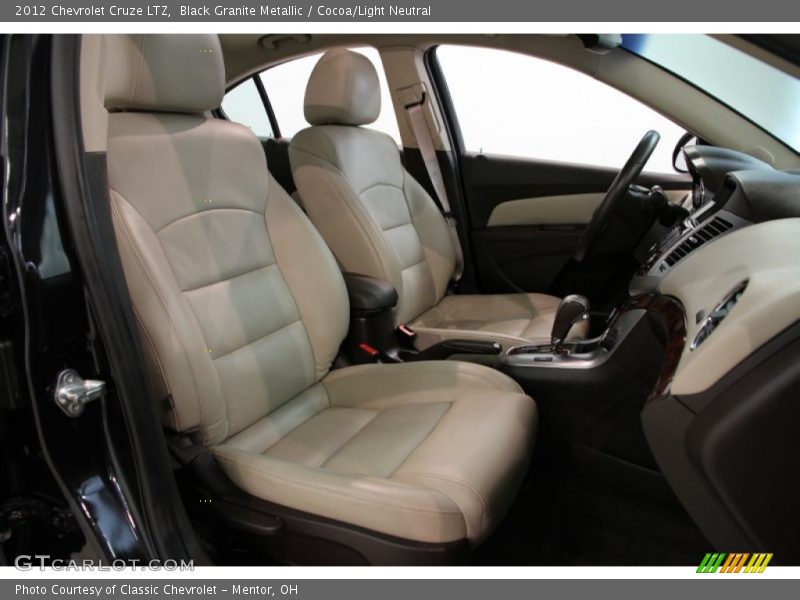Black Granite Metallic / Cocoa/Light Neutral 2012 Chevrolet Cruze LTZ