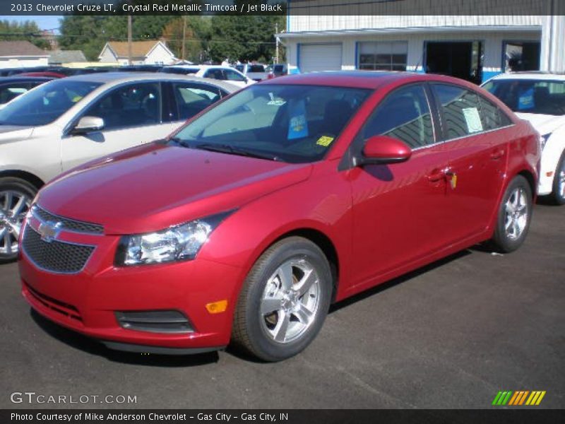 Crystal Red Metallic Tintcoat / Jet Black 2013 Chevrolet Cruze LT