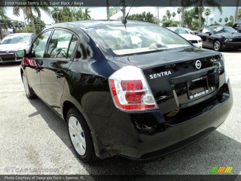 Super Black / Beige 2009 Nissan Sentra 2.0