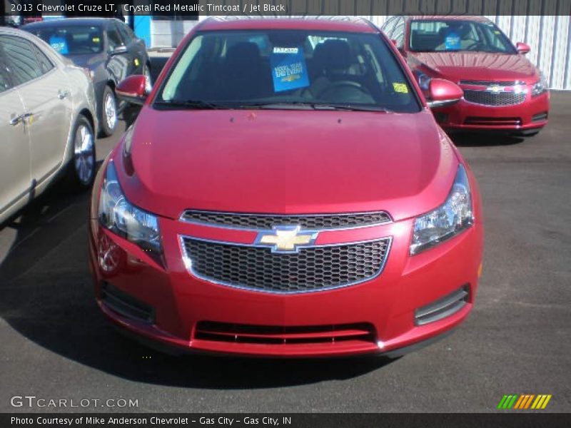 Crystal Red Metallic Tintcoat / Jet Black 2013 Chevrolet Cruze LT
