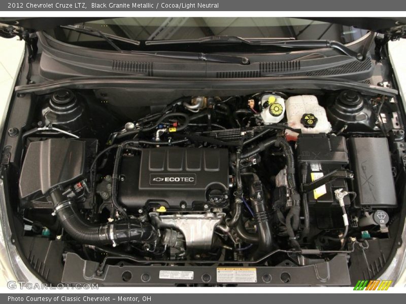 Black Granite Metallic / Cocoa/Light Neutral 2012 Chevrolet Cruze LTZ