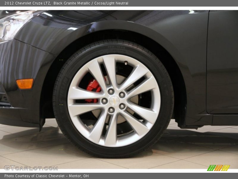 Black Granite Metallic / Cocoa/Light Neutral 2012 Chevrolet Cruze LTZ