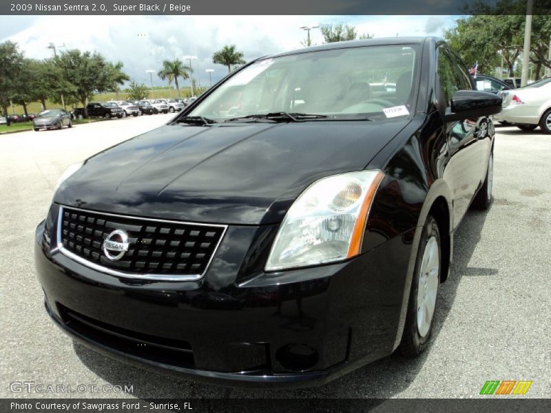 Super Black / Beige 2009 Nissan Sentra 2.0