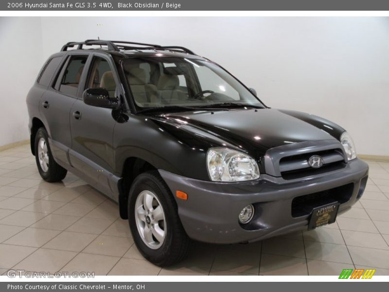 Black Obsidian / Beige 2006 Hyundai Santa Fe GLS 3.5 4WD