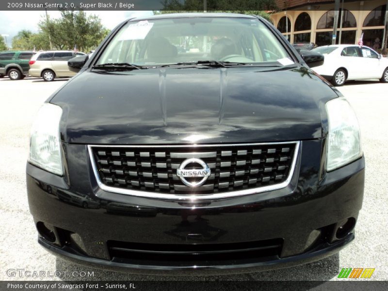 Super Black / Beige 2009 Nissan Sentra 2.0