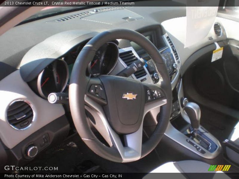 Crystal Red Metallic Tintcoat / Medium Titanium 2013 Chevrolet Cruze LT