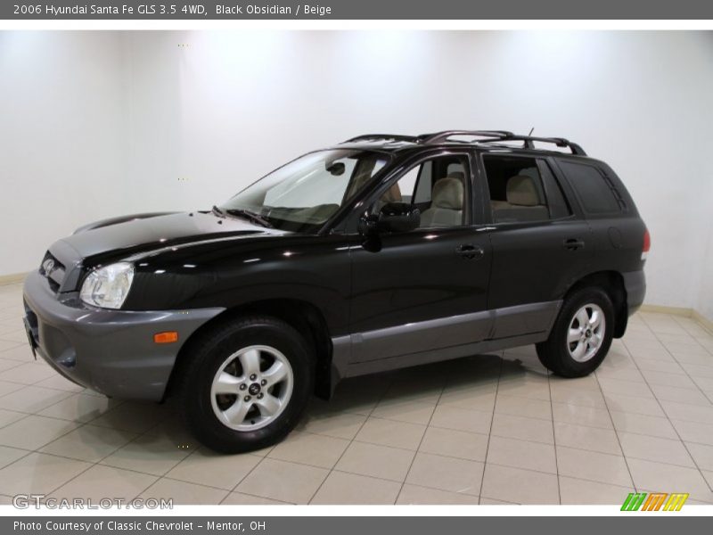 Black Obsidian / Beige 2006 Hyundai Santa Fe GLS 3.5 4WD