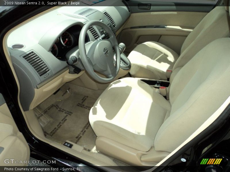 Super Black / Beige 2009 Nissan Sentra 2.0