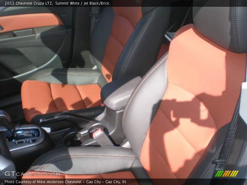 Summit White / Jet Black/Brick 2013 Chevrolet Cruze LTZ