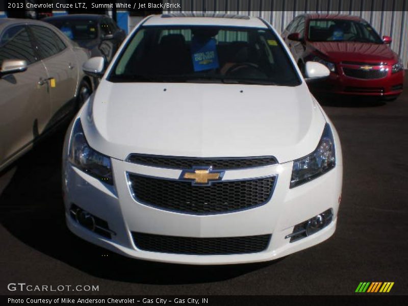 Summit White / Jet Black/Brick 2013 Chevrolet Cruze LTZ