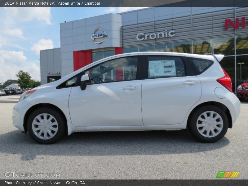 Aspen White / Charcoal 2014 Nissan Versa Note SV