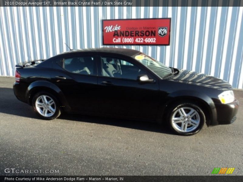 Brilliant Black Crystal Pearl / Dark Slate Gray 2010 Dodge Avenger SXT