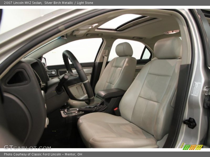 Silver Birch Metallic / Light Stone 2007 Lincoln MKZ Sedan