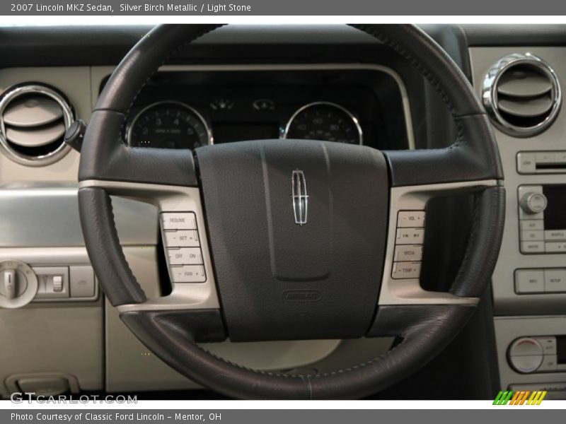 Silver Birch Metallic / Light Stone 2007 Lincoln MKZ Sedan