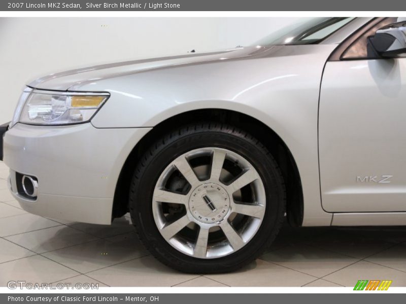 Silver Birch Metallic / Light Stone 2007 Lincoln MKZ Sedan