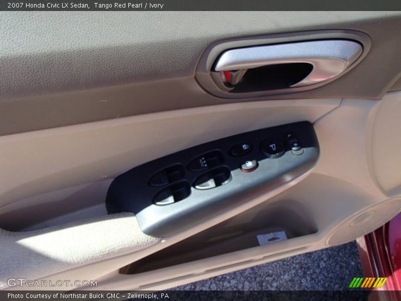 Tango Red Pearl / Ivory 2007 Honda Civic LX Sedan