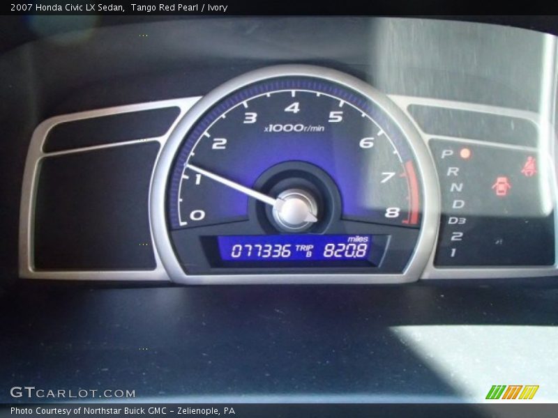 Tango Red Pearl / Ivory 2007 Honda Civic LX Sedan