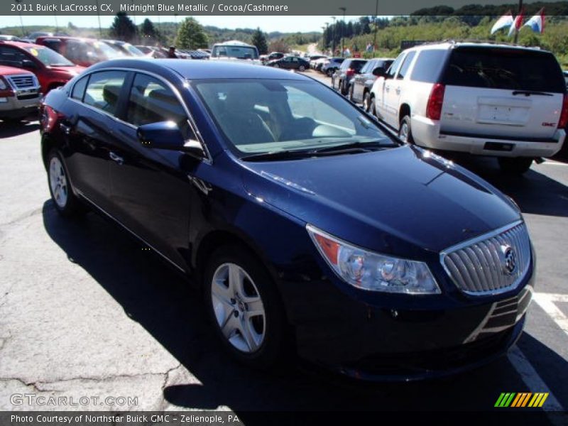 Midnight Blue Metallic / Cocoa/Cashmere 2011 Buick LaCrosse CX
