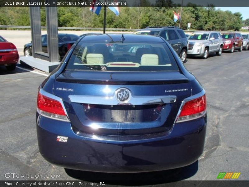 Midnight Blue Metallic / Cocoa/Cashmere 2011 Buick LaCrosse CX