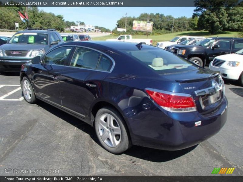 Midnight Blue Metallic / Cocoa/Cashmere 2011 Buick LaCrosse CX