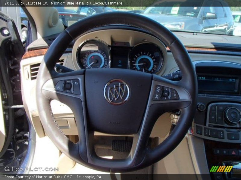 Midnight Blue Metallic / Cocoa/Cashmere 2011 Buick LaCrosse CX