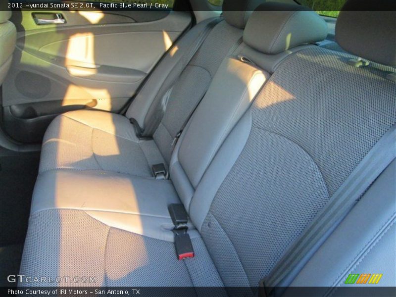Pacific Blue Pearl / Gray 2012 Hyundai Sonata SE 2.0T