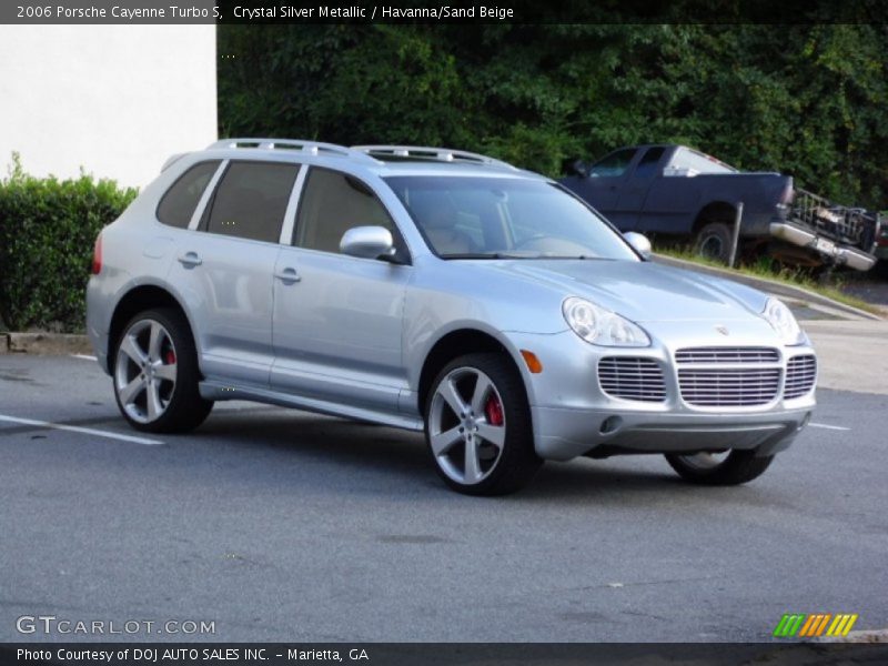 Crystal Silver Metallic / Havanna/Sand Beige 2006 Porsche Cayenne Turbo S
