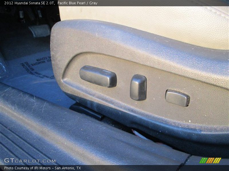 Pacific Blue Pearl / Gray 2012 Hyundai Sonata SE 2.0T