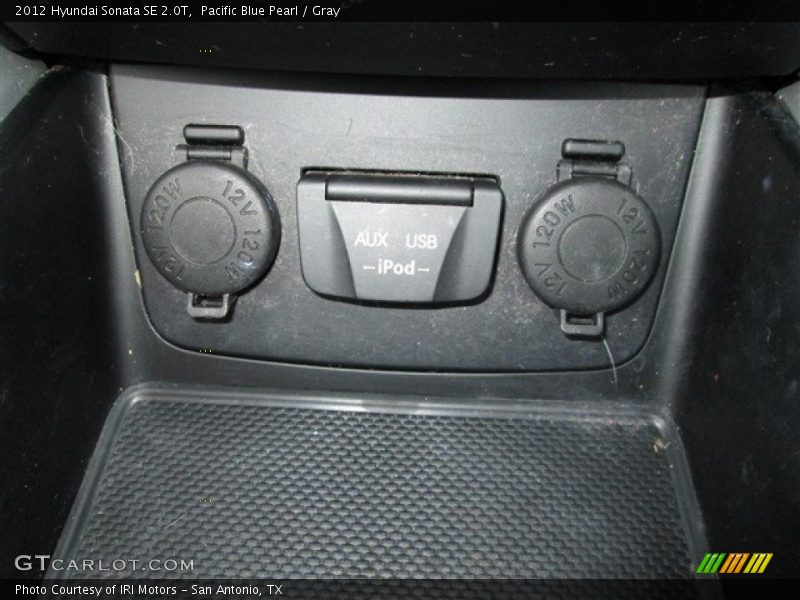 Pacific Blue Pearl / Gray 2012 Hyundai Sonata SE 2.0T