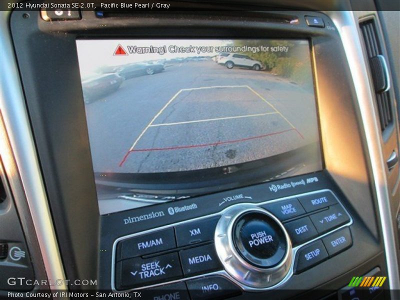 Pacific Blue Pearl / Gray 2012 Hyundai Sonata SE 2.0T